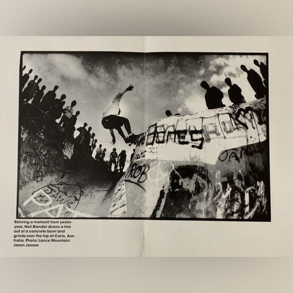 1980s Vtg Transworld Skateboarding Magazine Mike McGill Halfpipe McTwist Poster - Picture 9 of 12